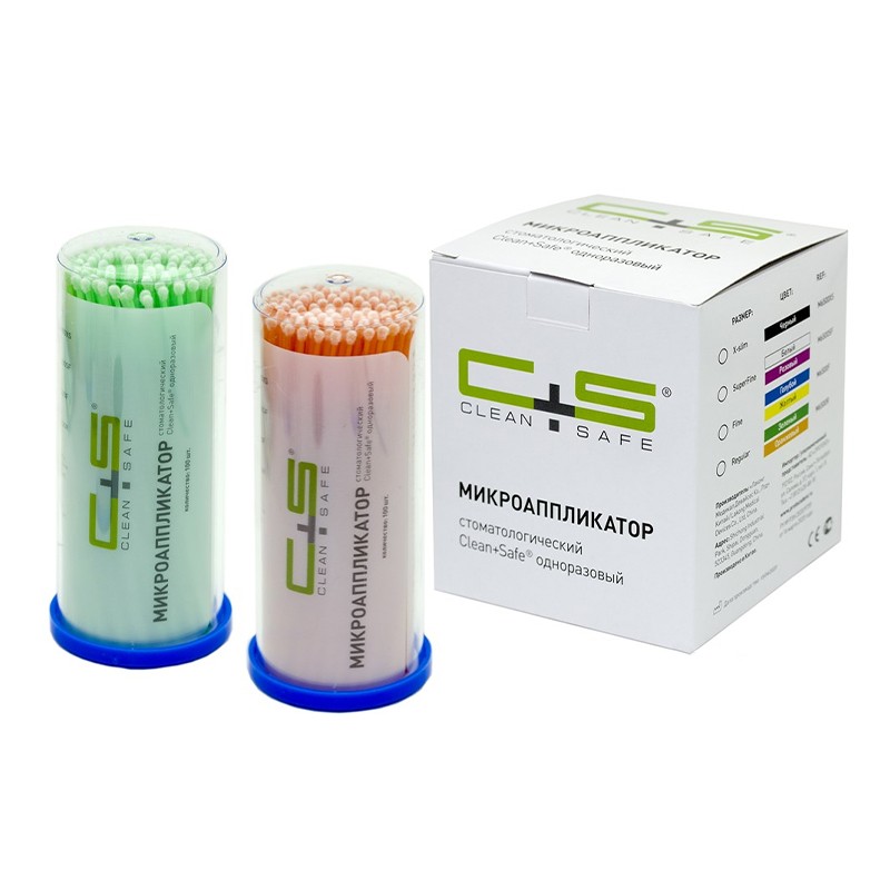 Аппликаторы микробраши (Clean+Safe) в StomCart.ru
